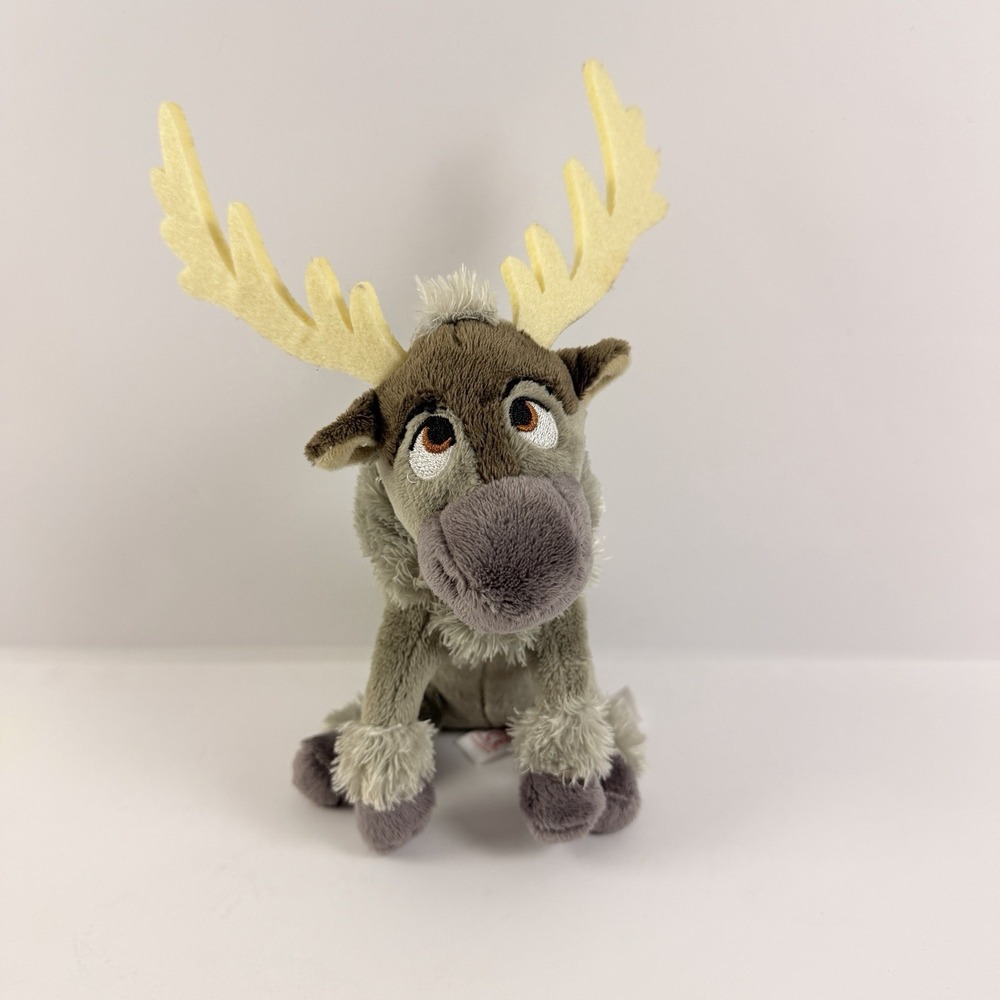 TY Disney Frozen Sven Plush Reindeer 7 Inch 2015 Stuffed Animal